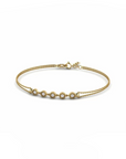 14K Yellow Gold Bracelet With 0.15 Carat White Diamonds