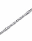 14K White Gold Bracelet With 0.23 Carat White Diamonds