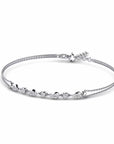 14K White Gold Bracelet With 0.23 Carat White Diamonds