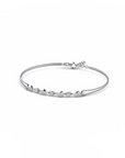 14K White Gold Bracelet With 0.23 Carat White Diamonds