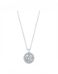 14K White gold necklace with 0.28 carat White Diamonds