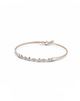 14K Rose Gold Bracelet With 0.23 Carat White Diamonds