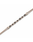 14K Rose Gold Bracelet With 0.23 Carat Black Diamonds