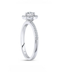 14K White gold ring with 0.41 carat White Diamonds