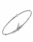 14K White Gold Bracelet With 0.50 Carat White Diamonds