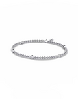 14K White Gold Bracelet With 0.50 Carat White Diamonds