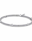 14K White Gold Bracelet With 0.50 Carat White Diamonds