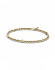 14K Yellow Gold Bracelet With 0.50 Carat White Diamonds