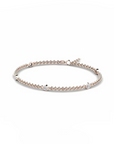 14K Rose Gold Bracelet With 0.50 Carat White Diamonds