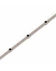 14K Rose Gold Bracelet With 0.50 Carat Black Diamonds