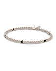 14K Rose Gold Bracelet With 0.50 Carat Black Diamonds