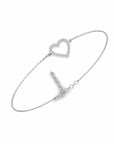 14K White Gold Bracelet With 0.15 Carat White Diamonds