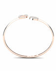 14K Rose Gold Bracelet With 0.40 Carat White Diamonds