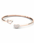 14K Rose Gold Bracelet With 0.40 Carat White Diamonds