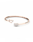 14K Rose Gold Bracelet With 0.40 Carat White Diamonds