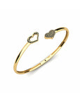 14K Yellow Gold Bracelet With 0.40 Carat Black Diamonds