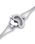 14K White Bracelet With 0.16 Carat White Diamonds