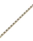 14K Yellow Gold Bracelet With 0.77 Carat White Diamonds