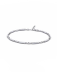 14K White Gold Bracelet With 0.22 Carat White Diamonds