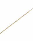 14K Yellow Gold Bracelet With 0.22 Carat White Diamonds