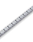 14K White Gold Tennis Bracelet With 2.28 Carat White Diamonds