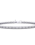 14K White Gold Tennis Bracelet With 2.28 Carat White Diamonds