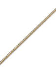 14K Yellow Gold Tennis Bracelet With 2.28 Carat White Diamonds