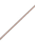 14K Rose Gold Tennis Bracelet With 2.28 Carat White Diamonds