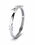 14K White Gold Bracelet With 0.45 Carat White Diamonds