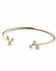 14K Gold Bracelet With 0.24 Carat White Diamonds