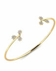 14K Gold Bracelet With 0.24 Carat White Diamonds