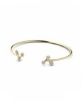 14K Gold Bracelet With 0.24 Carat White Diamonds