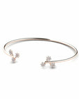 14K Rose Gold Bracelet With 0.24 Carat White Diamonds