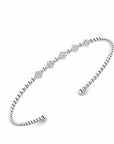 14K White Gold Bracelet With 0.30 Carat White Diamonds