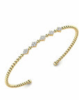 14K Gold Bracelet With 0.30 Carat White Diamonds