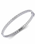 14K White Gold Bracelet With 0.92 Carat White Diamonds