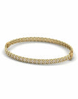 14K Gold Bracelet With 0.92 Carat White Diamonds