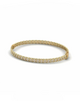 14K Gold Bracelet With 0.92 Carat White Diamonds