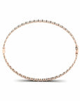 14K Rose Gold Bracelet With 0.92 Carat White Diamonds