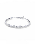 14K White Gold  Bracelet With 0.30 Carat White Diamonds