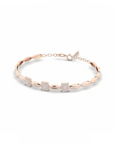 14K Rose Gold  Bracelet With 0.30 Carat White Diamonds