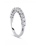 14K White gold ring with 1.00 carat White Diamonds