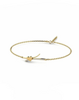 14K Gold  Bracelet With 0.09 Carat Stone