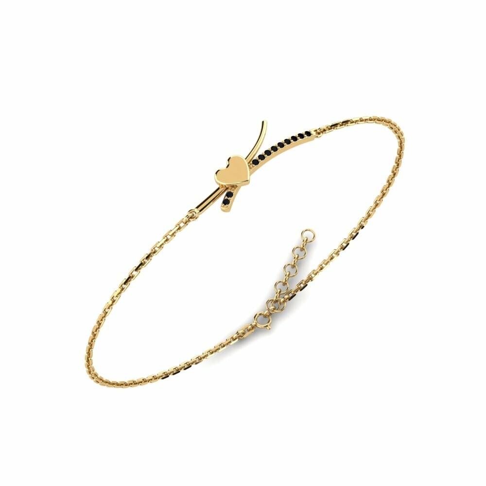 14K Gold Bracelet With 0.09 Carat Stone