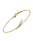 14K Gold Bracelet With 0.09 Carat Stone