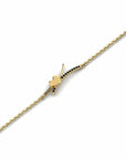 14K Gold Bracelet With 0.09 Carat Stone