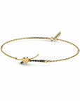 14K Gold Bracelet With 0.09 Carat Stone