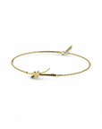 14K Gold Bracelet With 0.09 Carat Stone