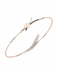 14K Rose Gold Bracelet With 0.09 Carat Stone