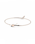 14K Rose Gold Bracelet With 0.09 Carat Stone